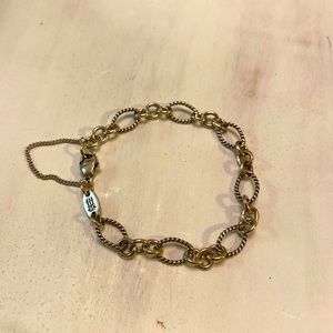 James Avery Oval Twist Charm Bracelet